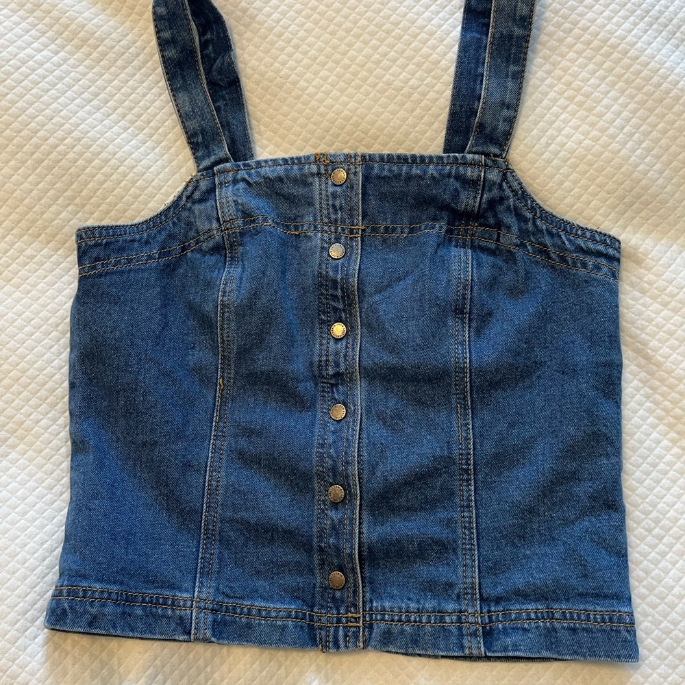 Brandy Melville Blue Denim Vest